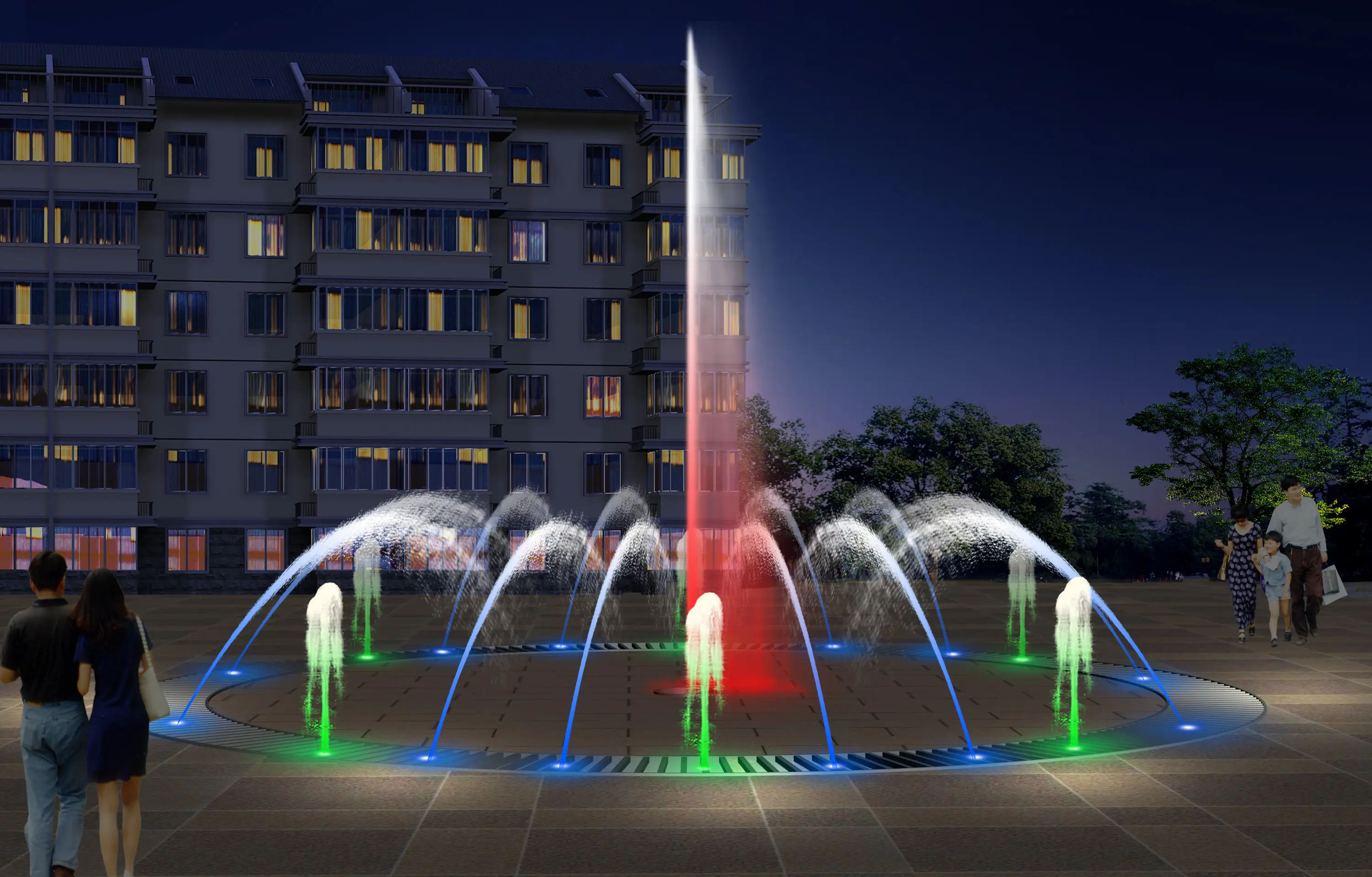 Plaza Dry Musical Fountain