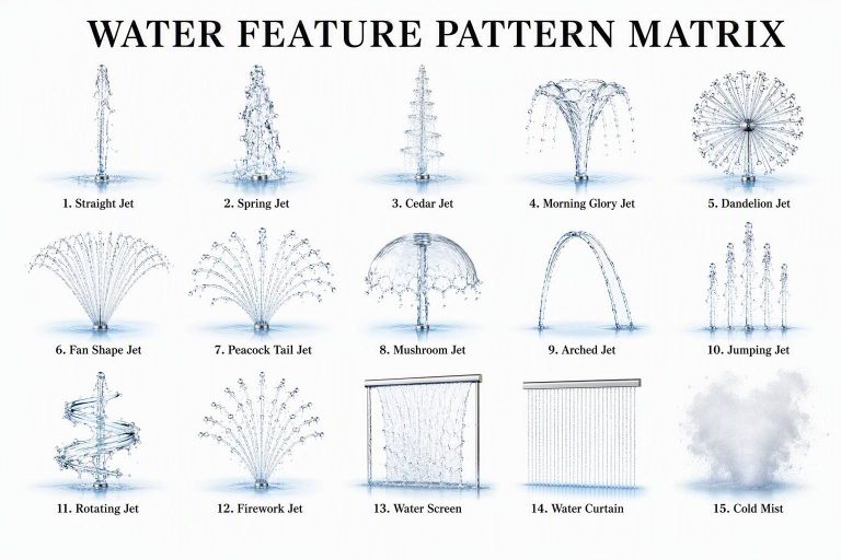 Introduction to Common Water Patterns in Fountain Design